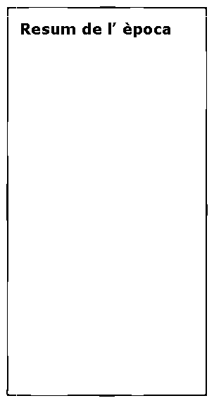 Cuadro de texto: Resum de l� �poca